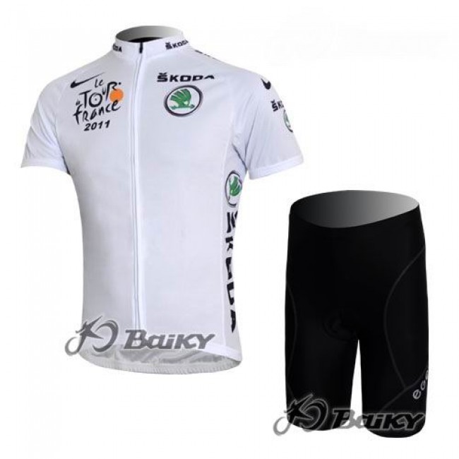 Tour de France 2011 Radbekleidung Radtrikot Kurzarm und Fahrradhosen Kurz Weißen Trikots YXYJ504 Tour de France 2011 Radbekleidung Radtrikot Kurzarm und Fahrradhosen Kurz Weißen Trikots YXYJ504