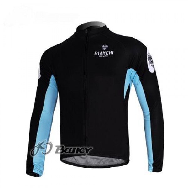 Bianchi Pro Team Fahrradtrikot Langarm Schwarz Blau IEBS352 Bianchi Pro Team Fahrradtrikot Langarm Schwarz Blau IEBS352