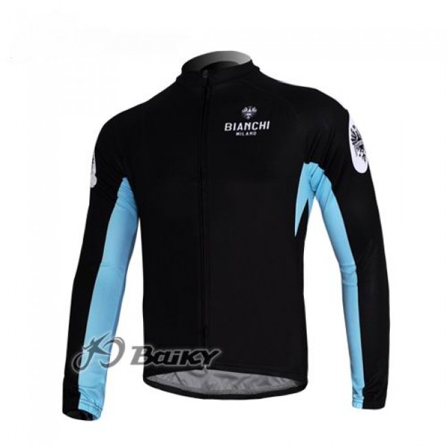 Bianchi Pro Team Fahrradtrikot Langarm Schwarz Blau IEBS352 Bianchi Pro Team Fahrradtrikot Langarm Schwarz Blau IEBS352
