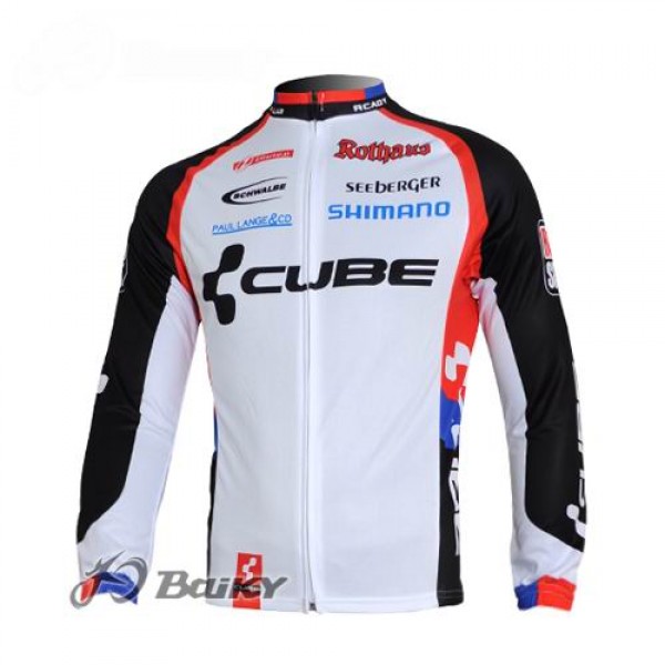 Cube Fintro Pro Team Fahrradtrikot Langarm Weiß Schwarz WFKD119 Cube Fintro Pro Team Fahrradtrikot Langarm Weiß Schwarz WFKD119