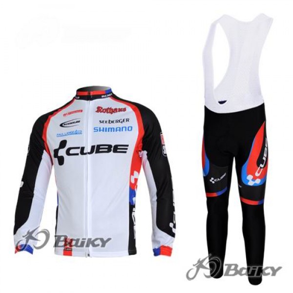 Cube Fintro Fahrradbekleidung Radtrikot Satz Langarm und Lange Trägerhose Weiß Schwarz XMGM935 Cube Fintro Fahrradbekleidung Radtrikot Satz Langarm und Lange Trägerhose Weiß Schwarz XMGM935