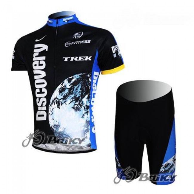 Discovery Channel Trek Pro Team Radtrikot Kurzarm Kurz Radhose Kits Schwarz Blau NWKB885 Discovery Channel Trek Pro Team Radtrikot Kurzarm Kurz Radhose Kits Schwarz Blau NWKB885