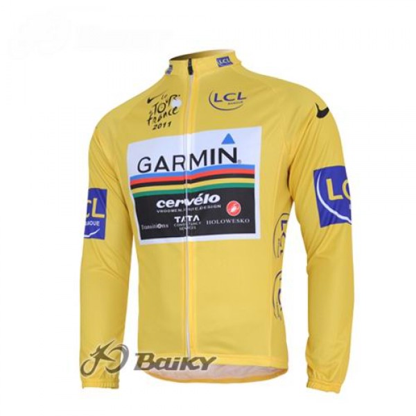 Garmin Cervelo Pro Team Fahrradtrikot Langarm Gelb TJKH599 Garmin Cervelo Pro Team Fahrradtrikot Langarm Gelb TJKH599