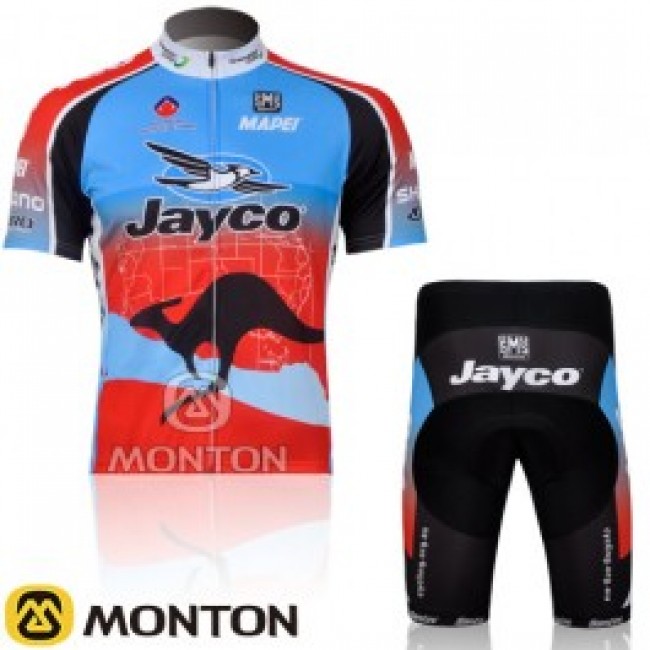 JAYCO Pro Team Radtrikot Kurzarm Kurz Radhose Kits Blau Rot CZUT917 JAYCO Pro Team Radtrikot Kurzarm Kurz Radhose Kits Blau Rot CZUT917