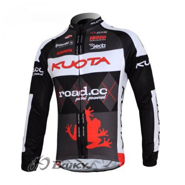 Kuota SRAM Road Pro Team Fahrradtrikot Langarm Schwarz Weiß PFSY548 Kuota SRAM Road Pro Team Fahrradtrikot Langarm Schwarz Weiß PFSY548