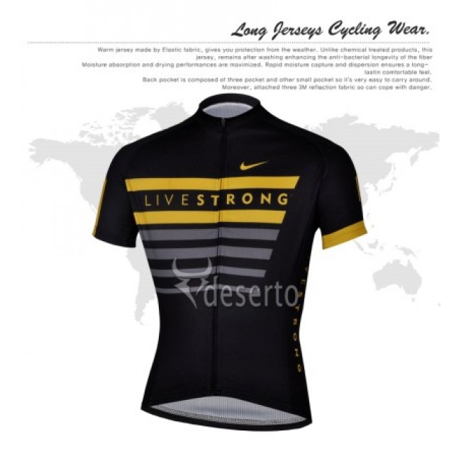 2013 Livestrong Radtrikot Kurzarm Schwarz Gelb FHRO781 2013 Livestrong Radtrikot Kurzarm Schwarz Gelb FHRO781