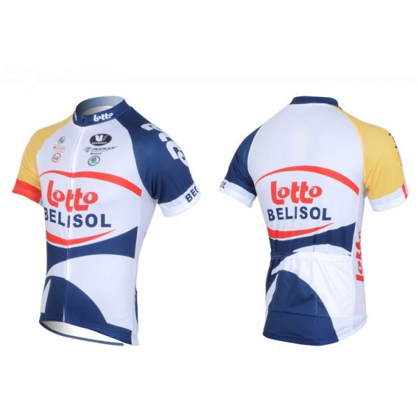 2013 Lotto Belisol Fahrradbekleidung Satz Fahrradtrikot Kurzarm Trikot und Kurz Trägerhose Weiß Blau SKYG760 2013 Lotto Belisol Fahrradbekleidung Satz Fahrradtrikot Kurzarm Trikot und Kurz Trägerhose Weiß Blau SKYG760