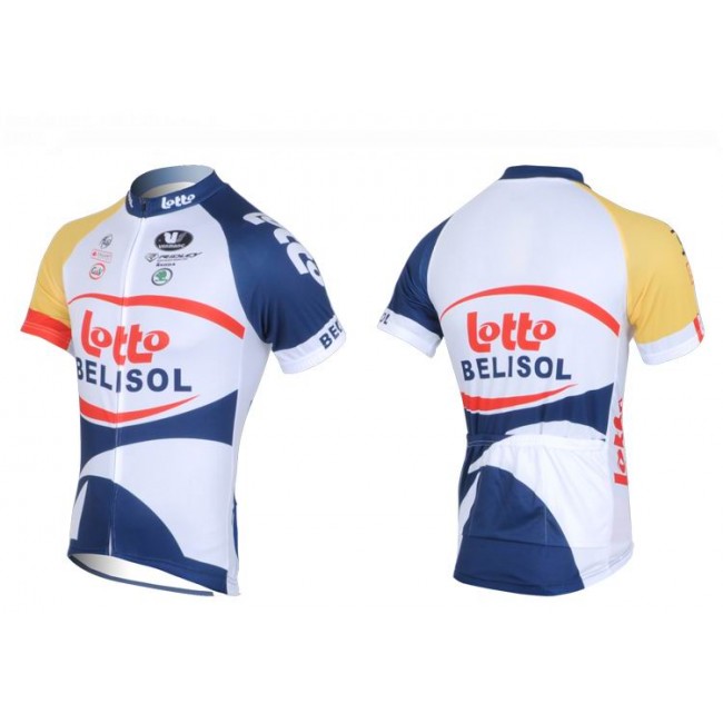 2013 Lotto Belisol Fahrradbekleidung Satz Fahrradtrikot Kurzarm Trikot und Kurz Trägerhose Weiß Blau SKYG760 2013 Lotto Belisol Fahrradbekleidung Satz Fahrradtrikot Kurzarm Trikot und Kurz Trägerhose Weiß Blau SKYG760