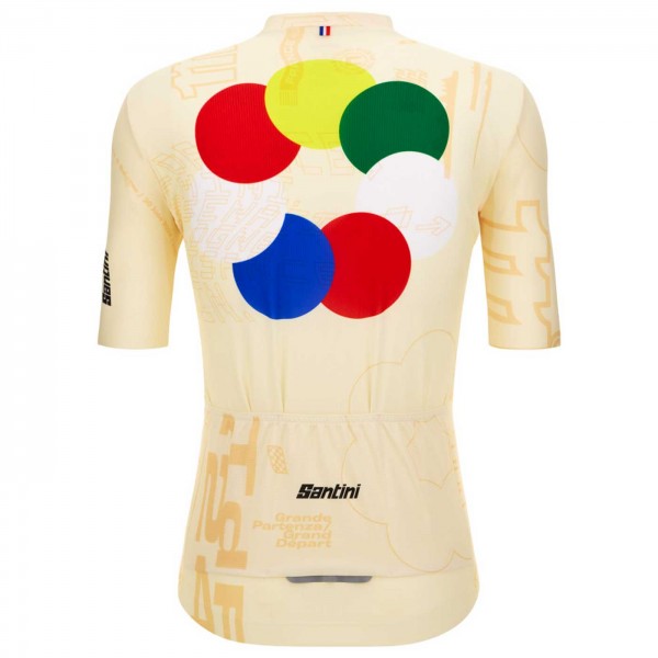 Bekleidung Herren Santini Tour de France 2024 trikot-Grand Départ Bekleidung Herren Santini Tour de France 2024 trikot-Grand Départ