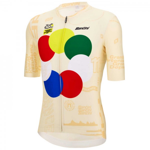 Bekleidung Herren Santini Tour de France 2024 trikot-Grand Départ Bekleidung Herren Santini Tour de France 2024 trikot-Grand Départ
