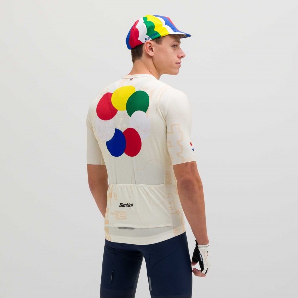 Bekleidung Herren Santini Tour de France 2024 trikot-Grand Départ Bekleidung Herren Santini Tour de France 2024 trikot-Grand Départ