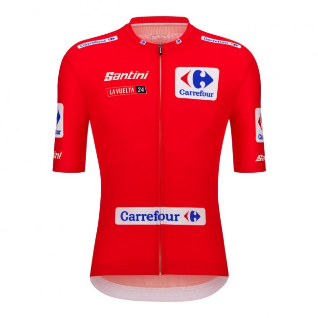 Bekleidung Herren Santini Vuelta Espana Rot trikot 2024 Bekleidung Herren Santini Vuelta Espana Rot trikot 2024