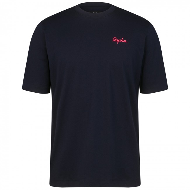 Bekleidung Herren T-Shirt Rapha Logo-Blau Bekleidung Herren T-Shirt Rapha Logo-Blau