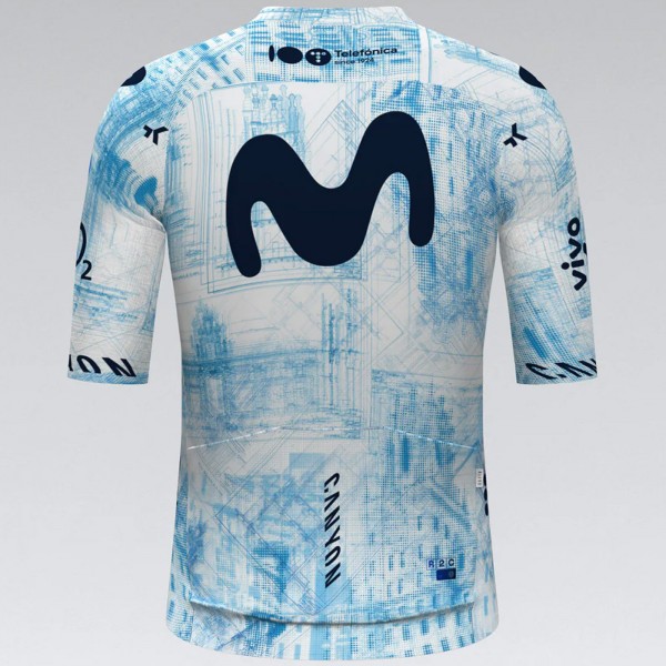 Bekleidung Herren Team Movistar 2024 Infinity La Vuelta trikot Bekleidung Herren Team Movistar 2024 Infinity La Vuelta trikot