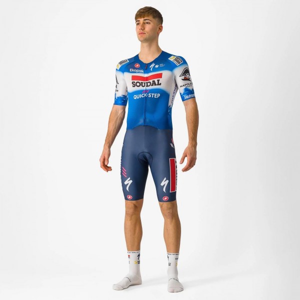 Bekleidung Herren Castelli Soudal Quick-Step 2024 Sanremo BTW Speed Suit einteiler Bekleidung Herren Castelli Soudal Quick-Step 2024 Sanremo BTW Speed Suit einteiler