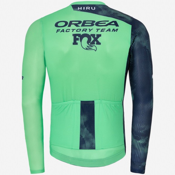 Bekleidung Herren Hiru Orbea Factory Team 2025 Lab Aero langarm trikot Bekleidung Herren Hiru Orbea Factory Team 2025 Lab Aero langarm trikot