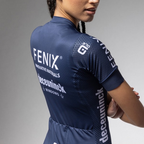 Bekleidung Damen Ale Fenix Deuceninck 2025 PR-S 2.0 frau trikot-Blau Bekleidung Damen Ale Fenix Deuceninck 2025 PR-S 2.0 frau trikot-Blau