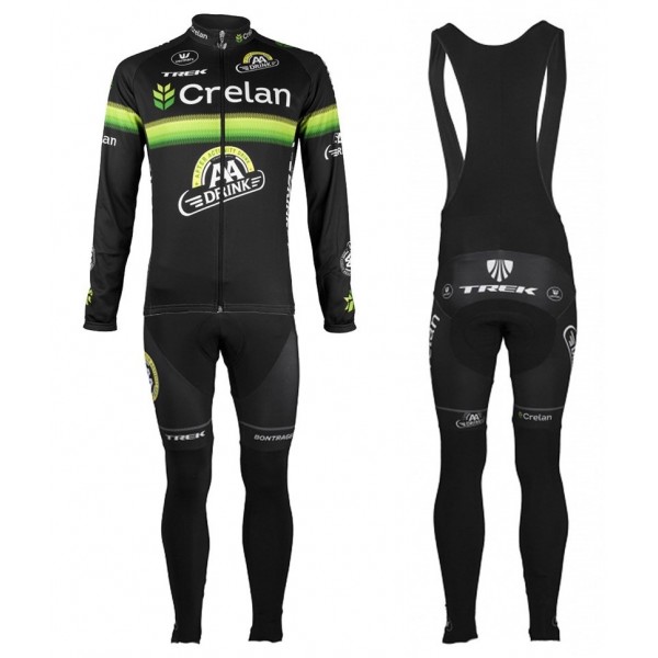 2016 Crelan-AA Drink Schwarz Fahrradbekleidung Satz Radtrikot Langarm+Lang Trägerhose FQBU664 2016 Crelan-AA Drink Schwarz Fahrradbekleidung Satz Radtrikot Langarm+Lang Trägerhose FQBU664