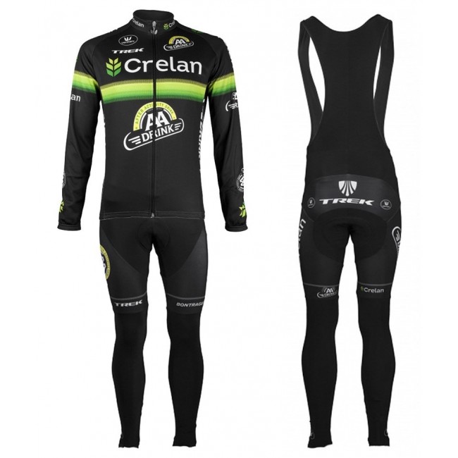 2016 Crelan-AA Drink Schwarz Fahrradbekleidung Satz Radtrikot Langarm+Lang Trägerhose FQBU664 2016 Crelan-AA Drink Schwarz Fahrradbekleidung Satz Radtrikot Langarm+Lang Trägerhose FQBU664