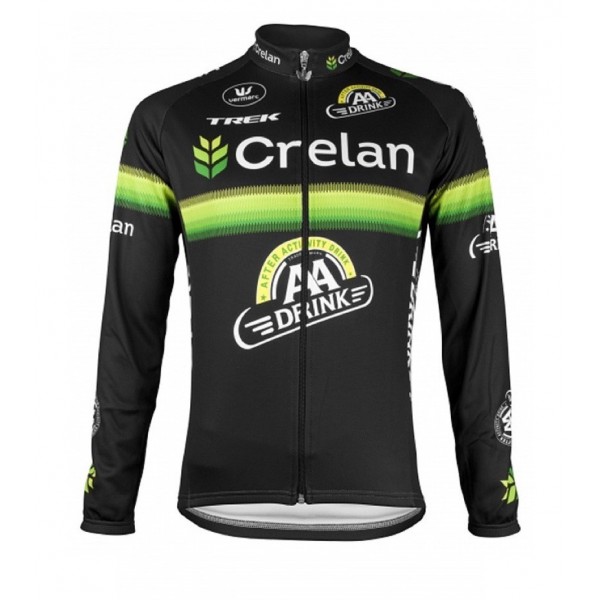 2016 Crelan-AA Drink Schwarz Radtrikot Langarm HYEI505 2016 Crelan-AA Drink Schwarz Radtrikot Langarm HYEI505