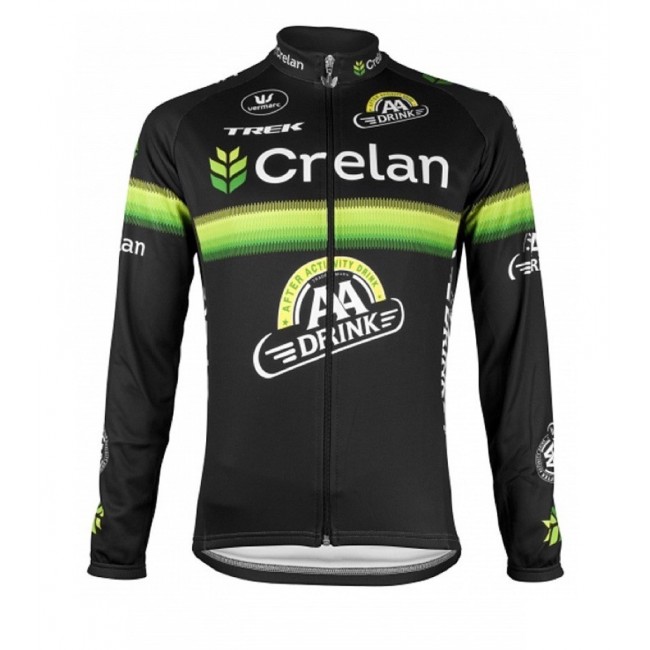 2016 Crelan-AA Drink Schwarz Radtrikot Langarm HYEI505 2016 Crelan-AA Drink Schwarz Radtrikot Langarm HYEI505