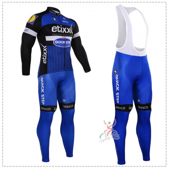 2016 ETIXX-QUICK STEP Fahrradbekleidung Radtrikot Satz Langarm und Lange Trägerhose DUXX707 2016 ETIXX-QUICK STEP Fahrradbekleidung Radtrikot Satz Langarm und Lange Trägerhose DUXX707