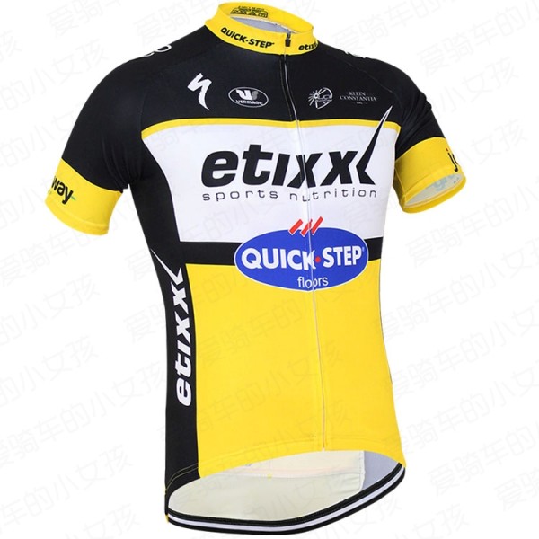 2016 QUICK STEP Pro Radtrikot Kurzarm Gelb VDEI749 2016 QUICK STEP Pro Radtrikot Kurzarm Gelb VDEI749
