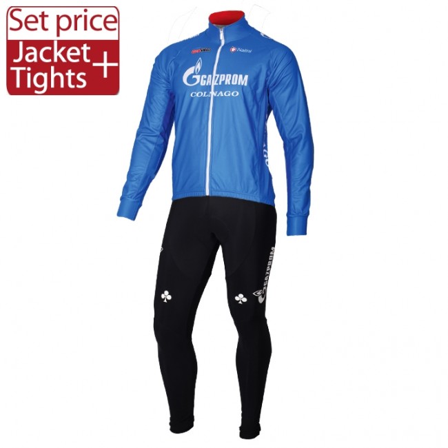 2016 GAZPROM-RUSVELO Team Fahrradbekleidung Satz Radtrikot Langarm und Lange Radhose MRFT141 2016 GAZPROM-RUSVELO Team Fahrradbekleidung Satz Radtrikot Langarm und Lange Radhose MRFT141