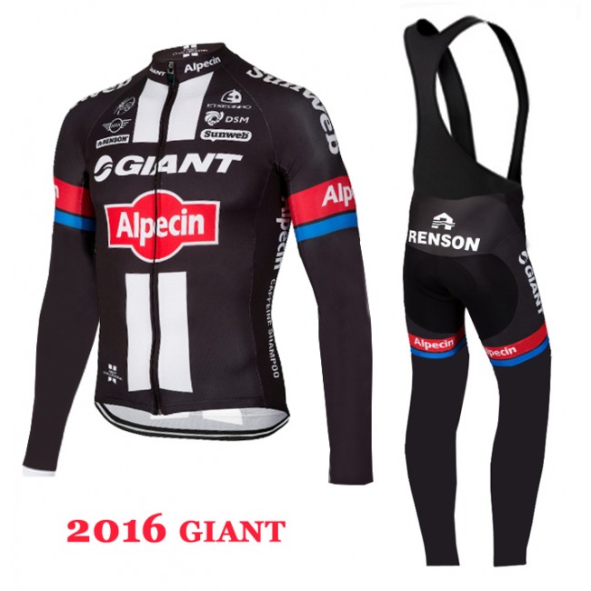 2016 Giant Fahrradbekleidung Radtrikot Satz Langarm und Lange Trägerhose 02 SFSD282 2016 Giant Fahrradbekleidung Radtrikot Satz Langarm und Lange Trägerhose 02 SFSD282