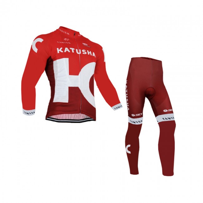 2016 Katusha Fahrradbekleidung Radtrikot Satz Langarm und Lange Fahrradhose YJWF749 2016 Katusha Fahrradbekleidung Radtrikot Satz Langarm und Lange Fahrradhose YJWF749