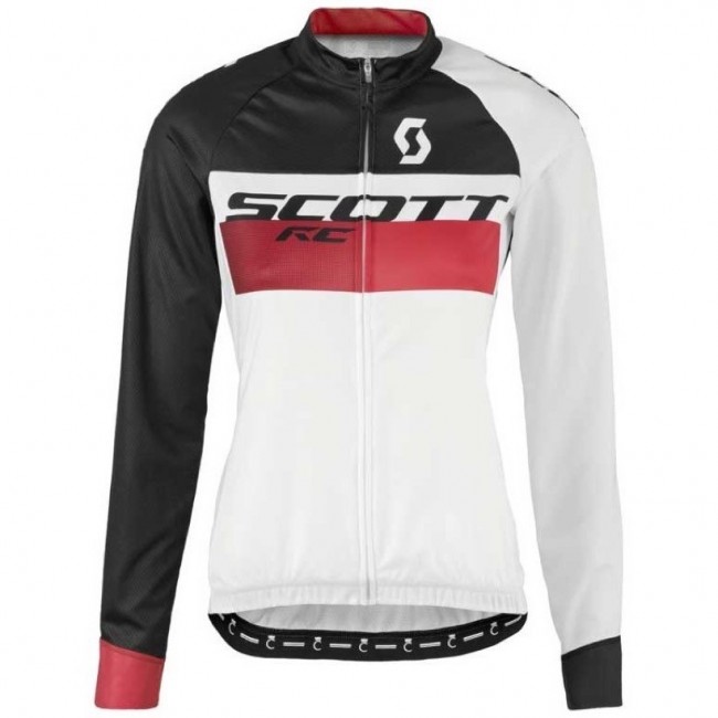 2016 Scott RC Weiß-Schwarz-Rot Damen Radtrikot Langarm EEPZ184 2016 Scott RC Weiß-Schwarz-Rot Damen Radtrikot Langarm EEPZ184
