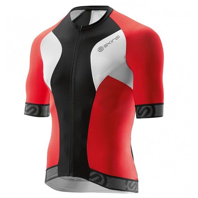 2016 Skins Tremola Radtrikot Kurzarm rot schwarz Weiß BFAS478 2016 Skins Tremola Radtrikot Kurzarm rot schwarz Weiß BFAS478