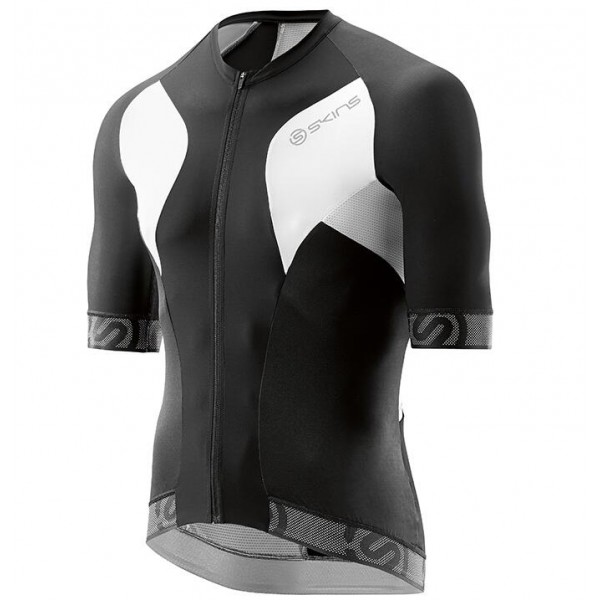 2016 Skins Tremola Radtrikot Kurzarm schwarz Weiß IKAW765 2016 Skins Tremola Radtrikot Kurzarm schwarz Weiß IKAW765