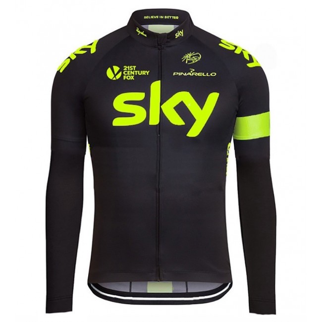 2016 Sky Team Fluo Ausgabe Radtrikot Langarm CMYA456 2016 Sky Team Fluo Ausgabe Radtrikot Langarm CMYA456