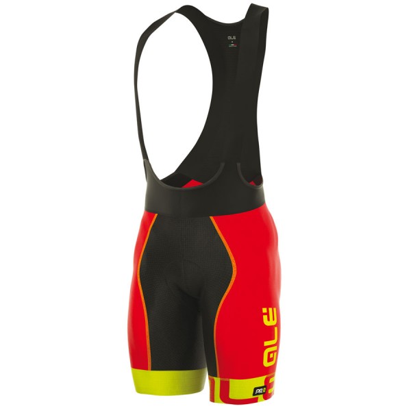 2017 Ale Graphics PRR Arcobaleno Kurz Trägerhose Rot Gelb Fluo 373CPUE 2017 Ale Graphics PRR Arcobaleno Kurz Trägerhose Rot Gelb Fluo 373CPUE