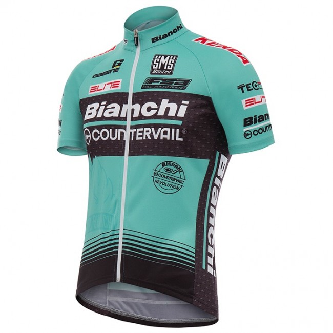 2017 Bianchi Countervail Radtrikot Kurzarm Grün 813IQDR 2017 Bianchi Countervail Radtrikot Kurzarm Grün 813IQDR