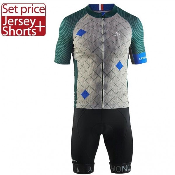 CRAFT MONUMENTS Lenfer Du Nord 2017 Fahrradbekleidung Satz Radtrikot Kurzarm+Kurz Radhose 877JFVX CRAFT MONUMENTS Lenfer Du Nord 2017 Fahrradbekleidung Satz Radtrikot Kurzarm+Kurz Radhose 877JFVX