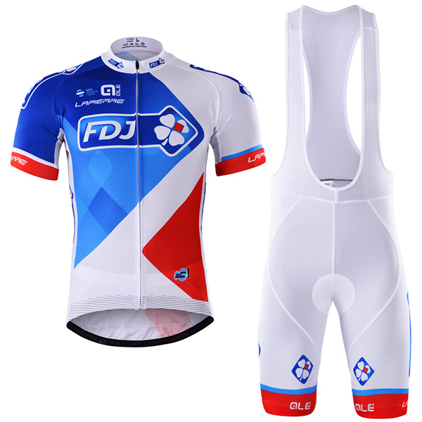 2017 FDJ Proteam Fahrradbekleidung Satz Radtrikot Kurzarm+Kurz Trägerhose 398NAAV 2017 FDJ Proteam Fahrradbekleidung Satz Radtrikot Kurzarm+Kurz Trägerhose 398NAAV