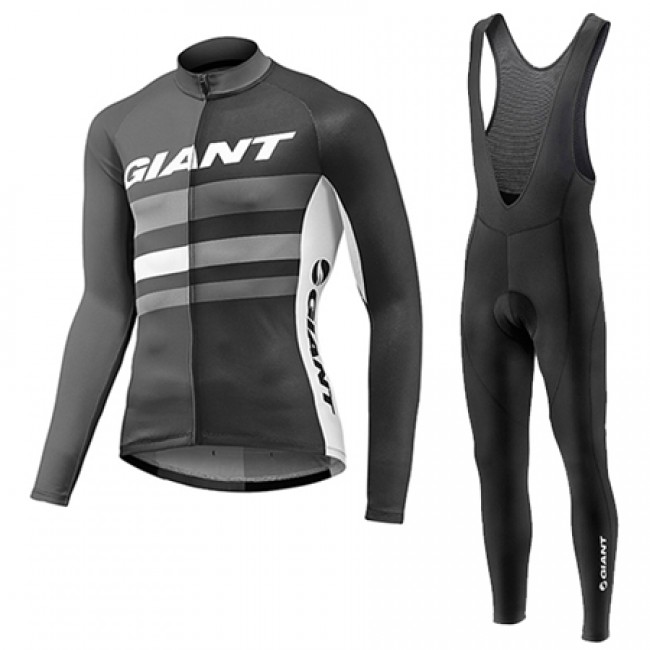2017 Giant Fahrradbekleidung Satz Radtrikot Langarm+Lang Trägerhose Schwarz 297ZJGL 2017 Giant Fahrradbekleidung Satz Radtrikot Langarm+Lang Trägerhose Schwarz 297ZJGL
