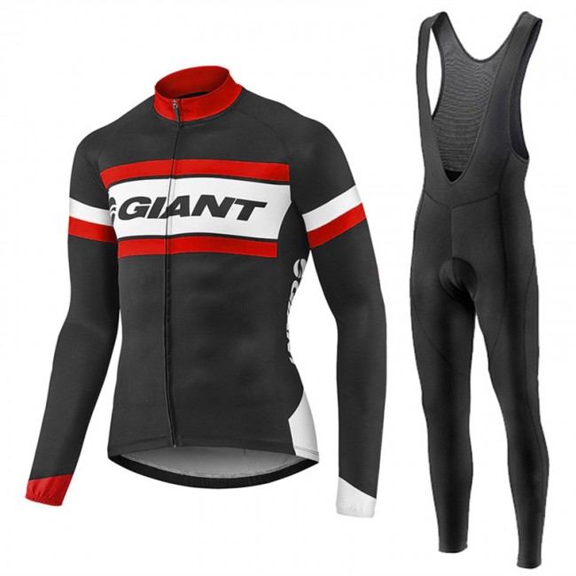 2017 Giant Rot Schwarz Fahrradbekleidung Satz Radtrikot Langarm+Lang Trägerhose 349TRKV 2017 Giant Rot Schwarz Fahrradbekleidung Satz Radtrikot Langarm+Lang Trägerhose 349TRKV