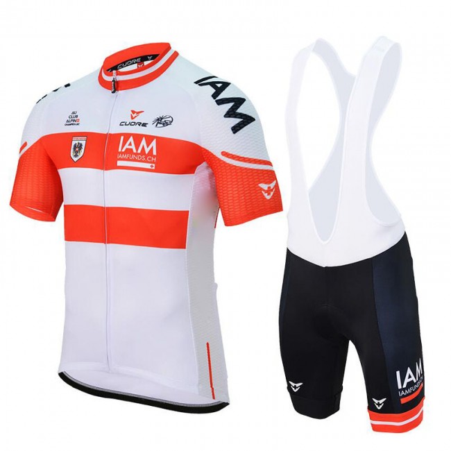 IAM 2017 Austrian Champion Fahrradbekleidung Satz Radtrikot Kurzarm+Kurz Trägerhose 532UIWL IAM 2017 Austrian Champion Fahrradbekleidung Satz Radtrikot Kurzarm+Kurz Trägerhose 532UIWL