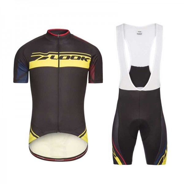 Look 2017 Gelb Fahrradbekleidung Satz Radtrikot Kurzarm+Kurz Trägerhose 614ZFBU Look 2017 Gelb Fahrradbekleidung Satz Radtrikot Kurzarm+Kurz Trägerhose 614ZFBU