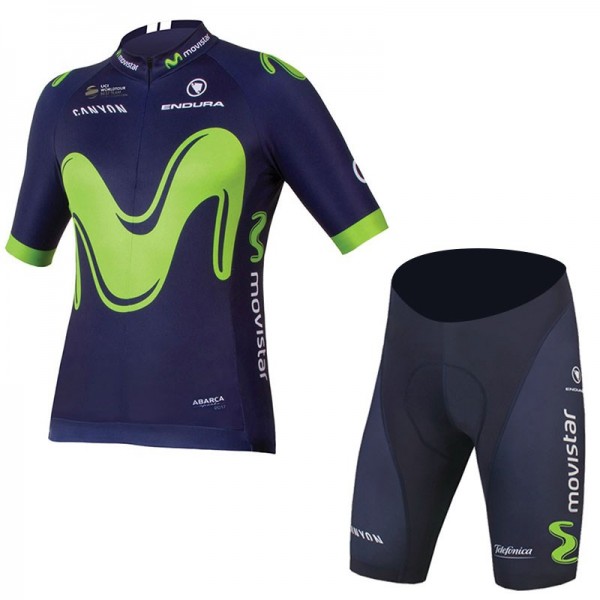 2017 Movistar Fahrradbekleidung Satz Radtrikot Kurzarm+Kurz 606FAQN 2017 Movistar Fahrradbekleidung Satz Radtrikot Kurzarm+Kurz 606FAQN