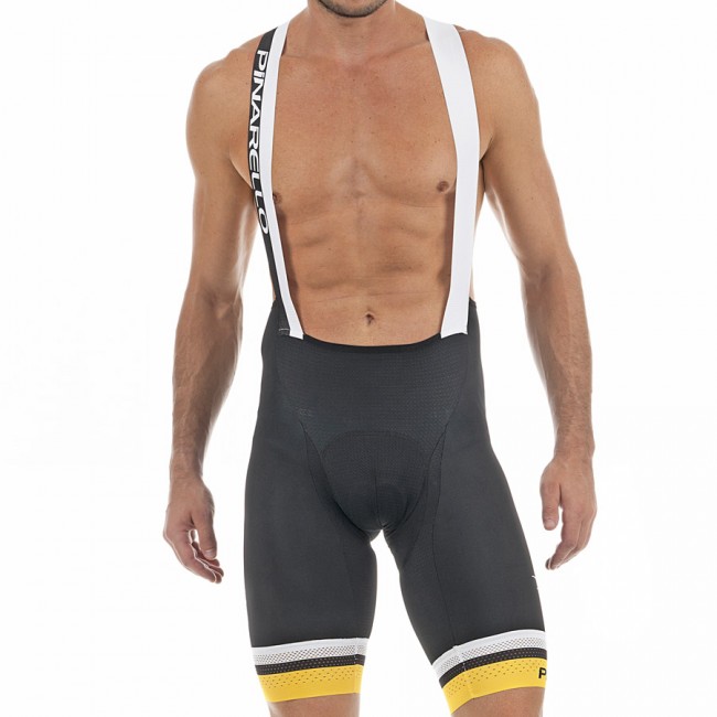 2017 Pinarello 12th Tour de France Kurz Trägerhose-Schwarz Gelb 428MBZX 2017 Pinarello 12th Tour de France Kurz Trägerhose-Schwarz Gelb 428MBZX