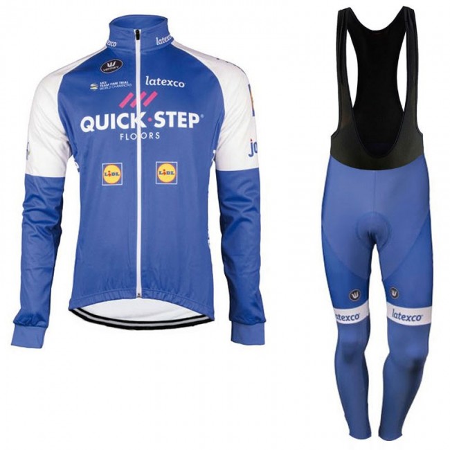 Quick Step Floors 2017 Pro Fahrradbekleidung Satz Radtrikot Langarm+Lang Trägerhose Schwarz 386UZDN Quick Step Floors 2017 Pro Fahrradbekleidung Satz Radtrikot Langarm+Lang Trägerhose Schwarz 386UZDN