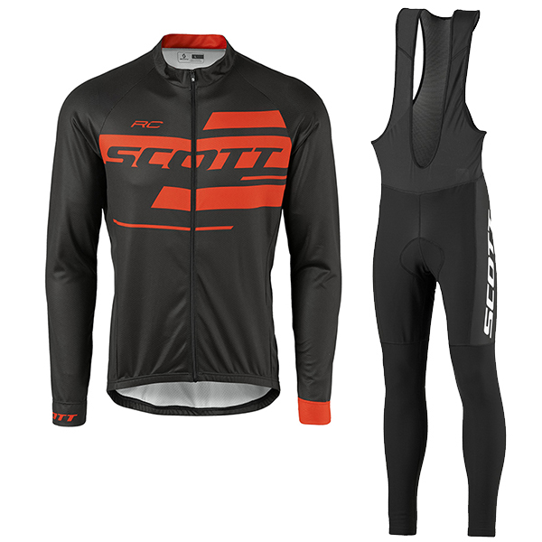 2017 Scott Rc Schwarz-Rot Fahrradbekleidung Satz Radtrikot Langarm+Lang Trägerhose 222JYSY 2017 Scott Rc Schwarz-Rot Fahrradbekleidung Satz Radtrikot Langarm+Lang Trägerhose 222JYSY