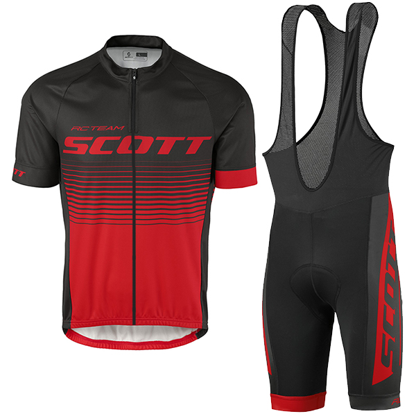 2017 Scott Rc Schwarz Rot Fahrradbekleidung Satz Radtrikot Kurzarm+Kurz Trägerhose 348WLEK 2017 Scott Rc Schwarz Rot Fahrradbekleidung Satz Radtrikot Kurzarm+Kurz Trägerhose 348WLEK