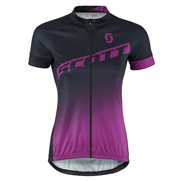 2017 Scott Damen Schwarz violett Radtrikot Kurzarm 426KCBV 2017 Scott Damen Schwarz violett Radtrikot Kurzarm 426KCBV