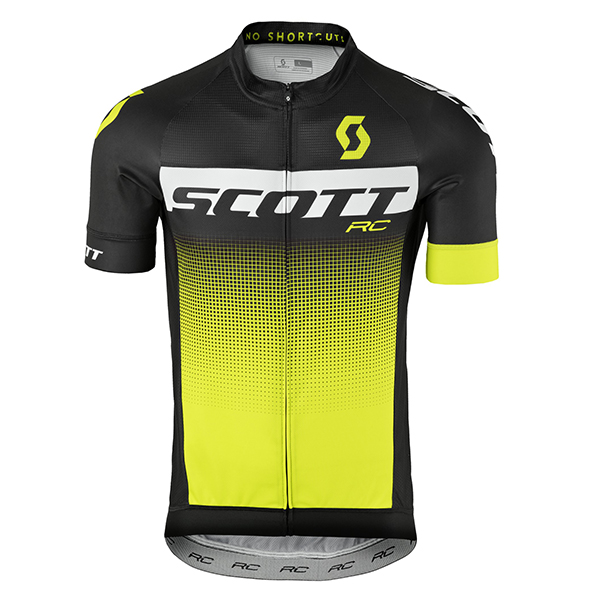 2017 Scott Rc Schwarz Weiß Gelb Radtrikot Kurzarm 768VYFB 2017 Scott Rc Schwarz Weiß Gelb Radtrikot Kurzarm 768VYFB