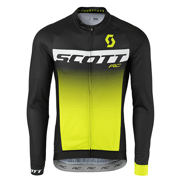 2017 Scott Rc Schwarz Weiß Gelb Radtrikot Langarm 885NOHA 2017 Scott Rc Schwarz Weiß Gelb Radtrikot Langarm 885NOHA